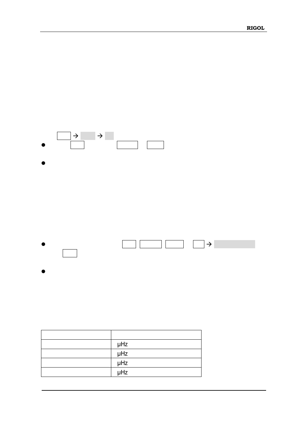 To select fm modulation, To select carrier waveform shape, To set carrier frequency | Fm -5 | RIGOL DG4000 Series User Manual | Page 105 / 238