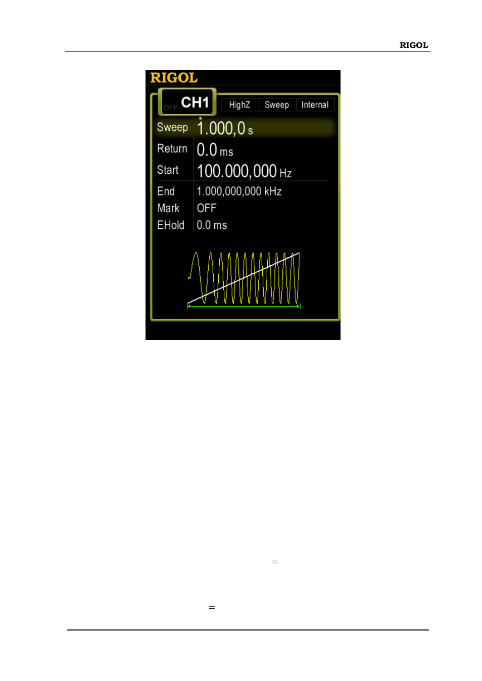 Log sweep, Log sweep -5 | RIGOL DG4000 Series User Manual | Page 139 / 238