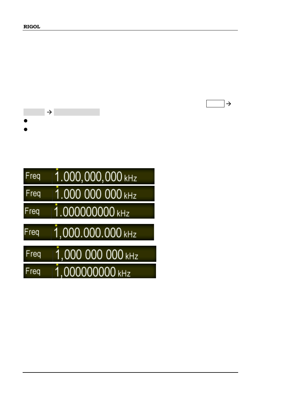 System setting, Number format, System setting -18 | Number format -18 | RIGOL DG4000 Series User Manual | Page 190 / 238