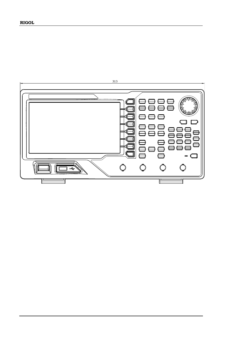 Appearance and dimensions, Appearance and dimensions -4, Dimensions | RIGOL DG4000 Series User Manual | Page 28 / 238