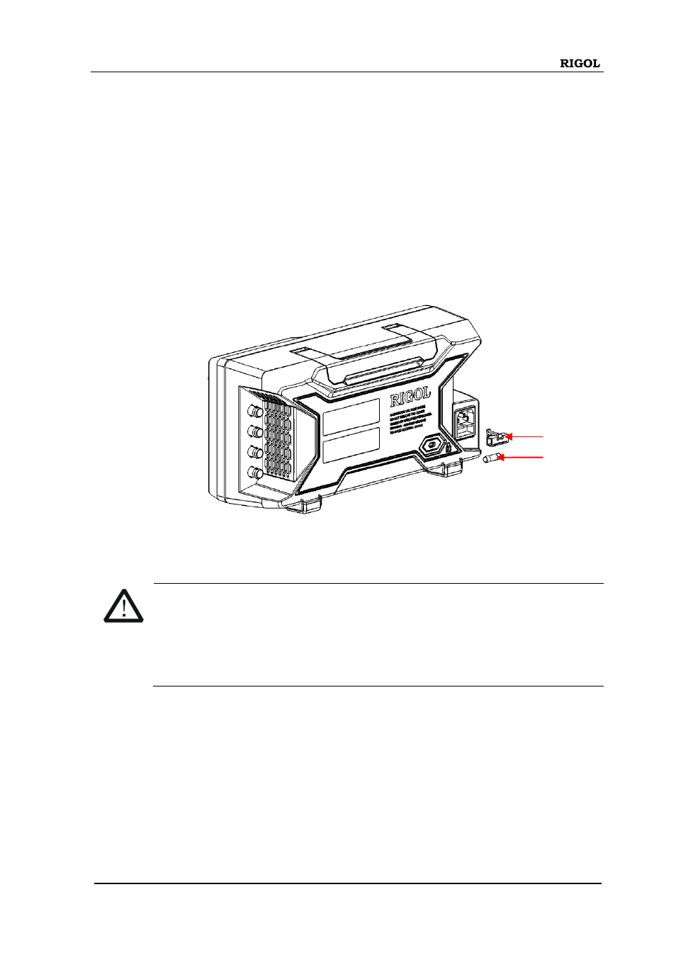 To replace the fuse, To replace the fuse -17 | RIGOL DG4000 Series User Manual | Page 41 / 238