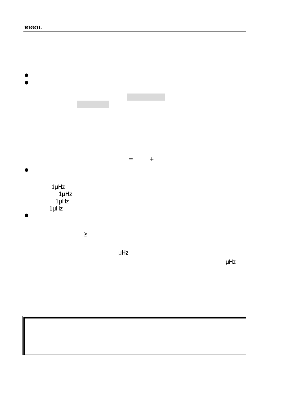 Center frequency and frequency span, Center frequency and frequency span -58 | RIGOL DG1000Z Series User Manual | Page 108 / 188