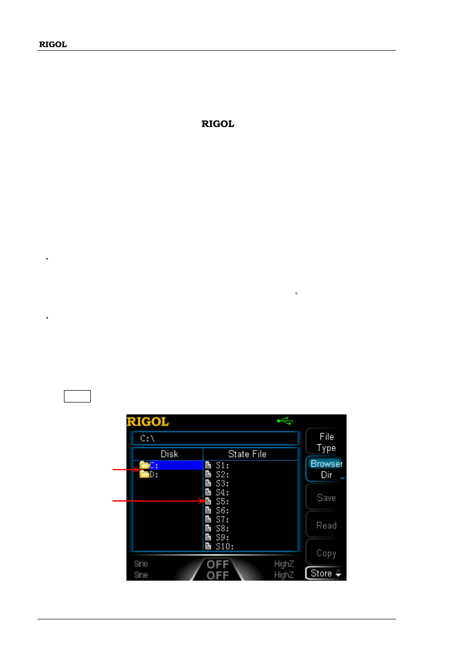 Store and recall, Storage system, Store and recall -74 | Storage system -74 | RIGOL DG1000Z Series User Manual | Page 124 / 188