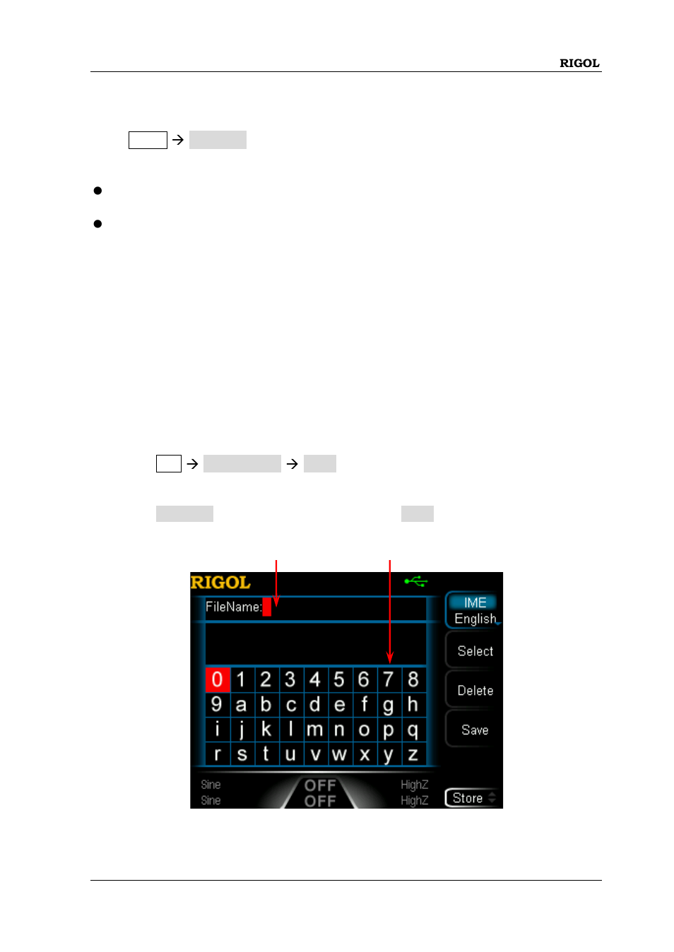 Browser type, File operation, Save | Browser type -77, File operation -77 | RIGOL DG1000Z Series User Manual | Page 127 / 188