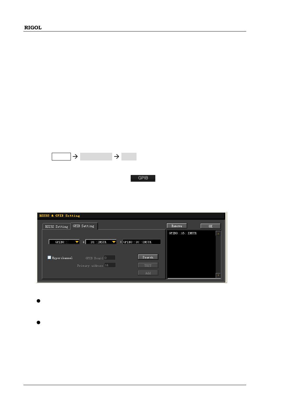 Remote control via gpib (option), Remote control via gpib (option) -8 | RIGOL DG1000Z Series User Manual | Page 170 / 188