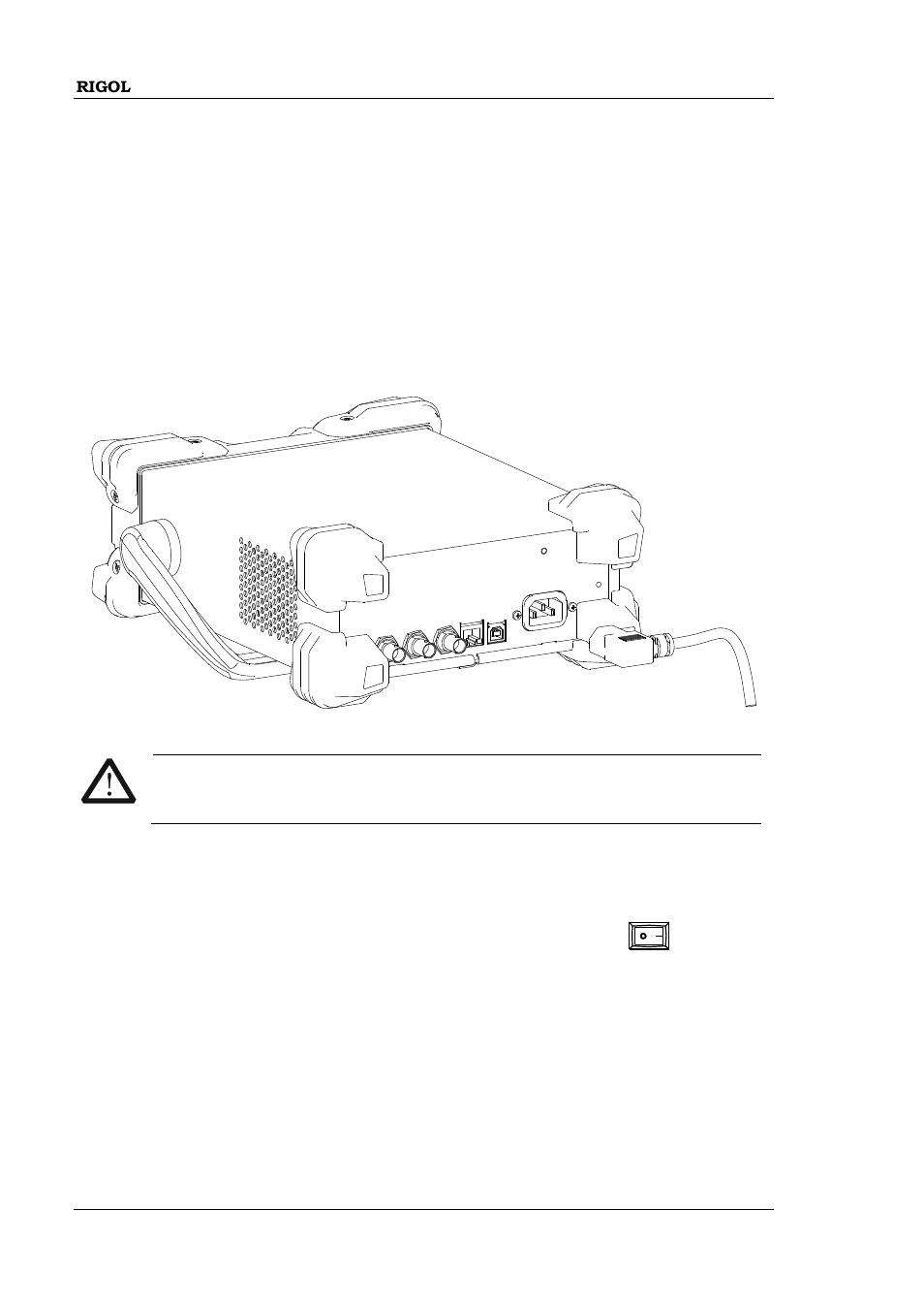 Power on and inspection, To connect to power, Power-on | Power on and inspection -14, To connect to power -14, Power-on -14 | RIGOL DG1000Z Series User Manual | Page 32 / 188