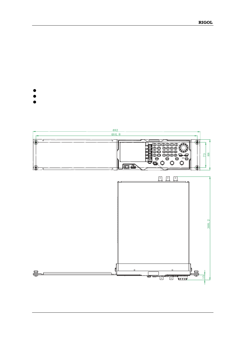 Installation tool, Installation space | RIGOL DG1000Z Series User Manual | Page 41 / 188