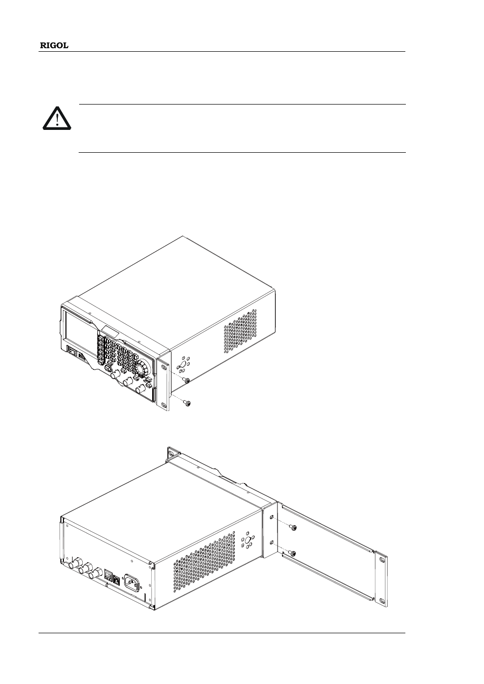 Installation procedure | RIGOL DG1000Z Series User Manual | Page 42 / 188