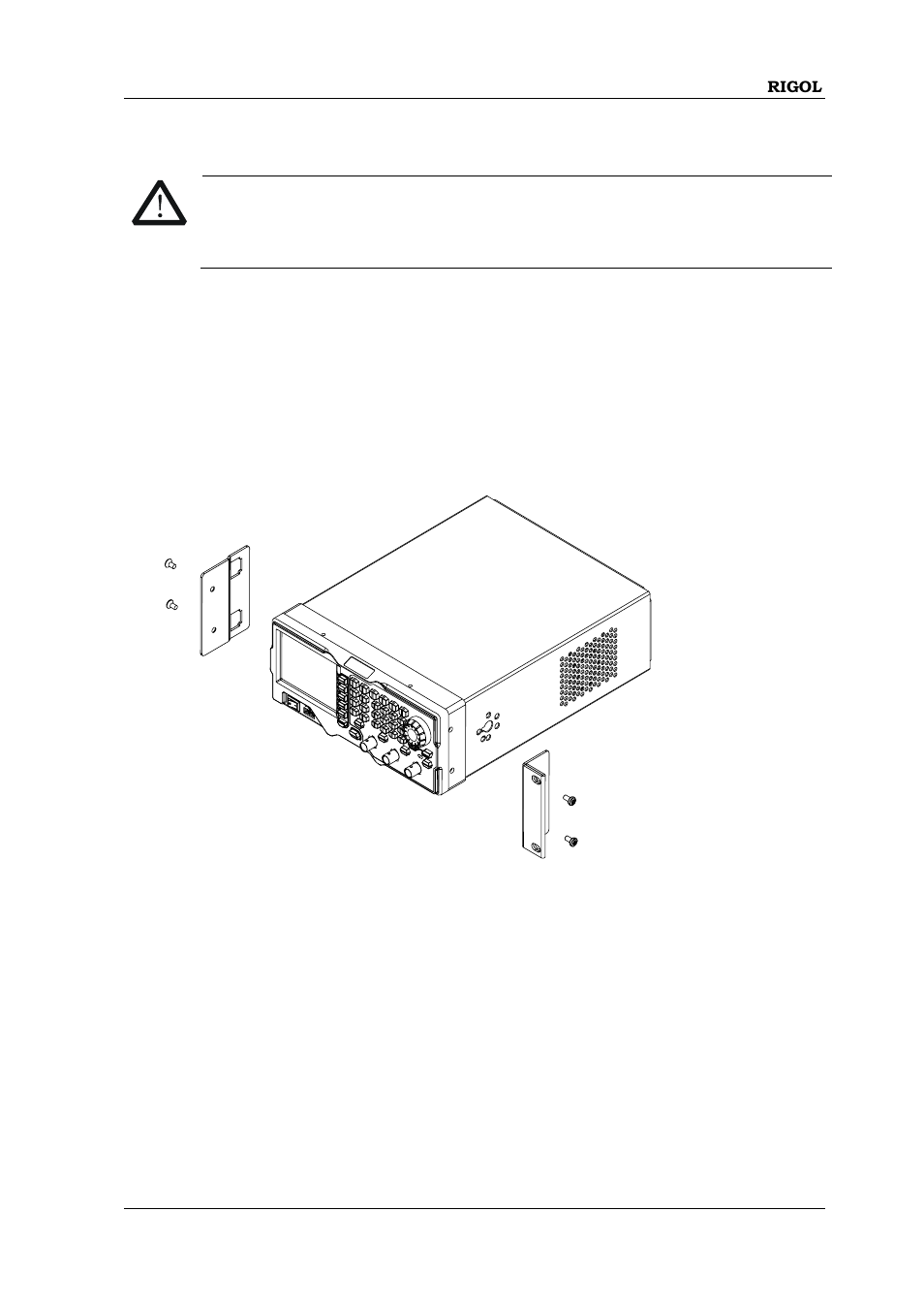 Installation procedure | RIGOL DG1000Z Series User Manual | Page 47 / 188