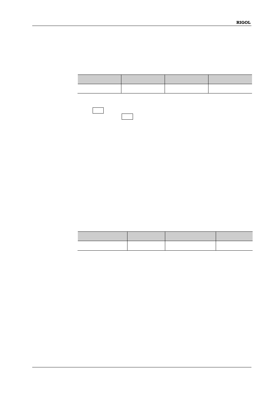 System:klock[:state, System:language | RIGOL DG1000Z Series User Manual | Page 211 / 264