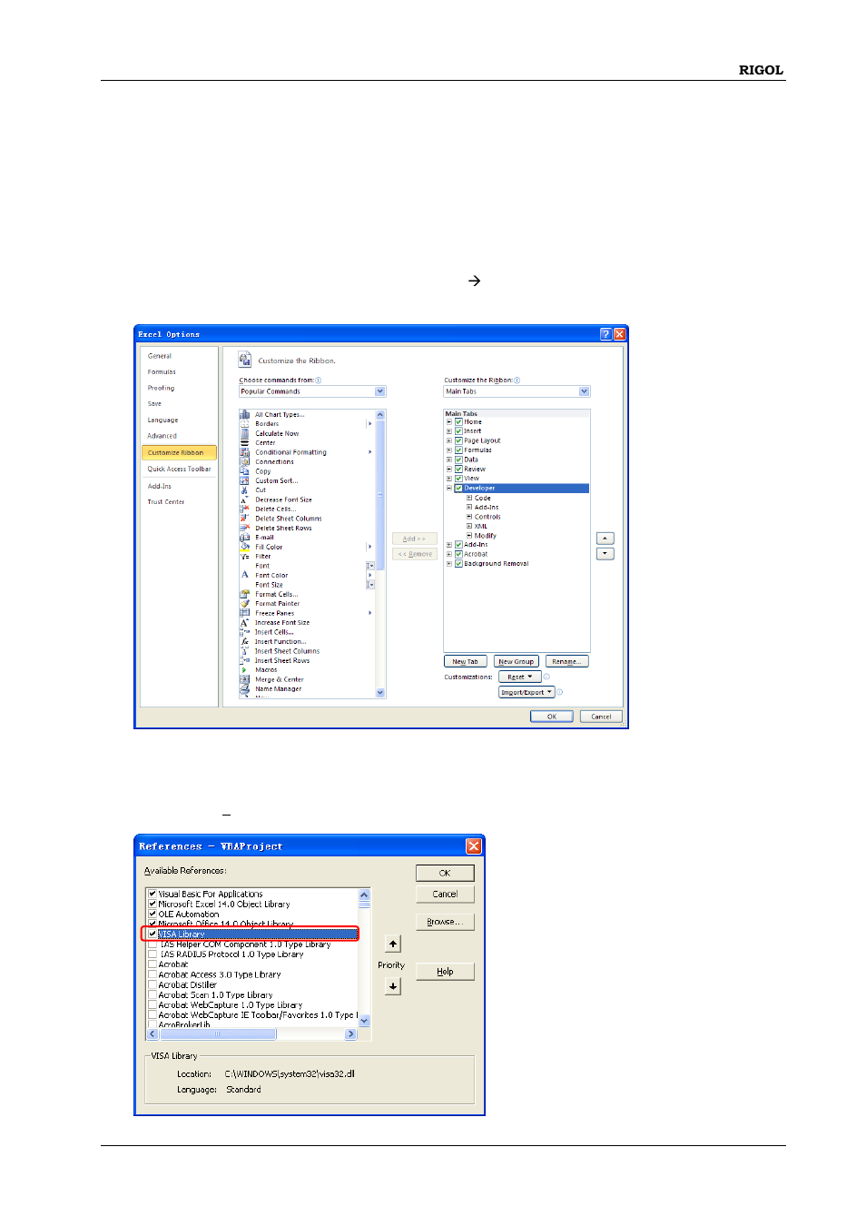 Excel programming demo, Excel programming demo -3 | RIGOL DG1000Z Series User Manual | Page 229 / 264