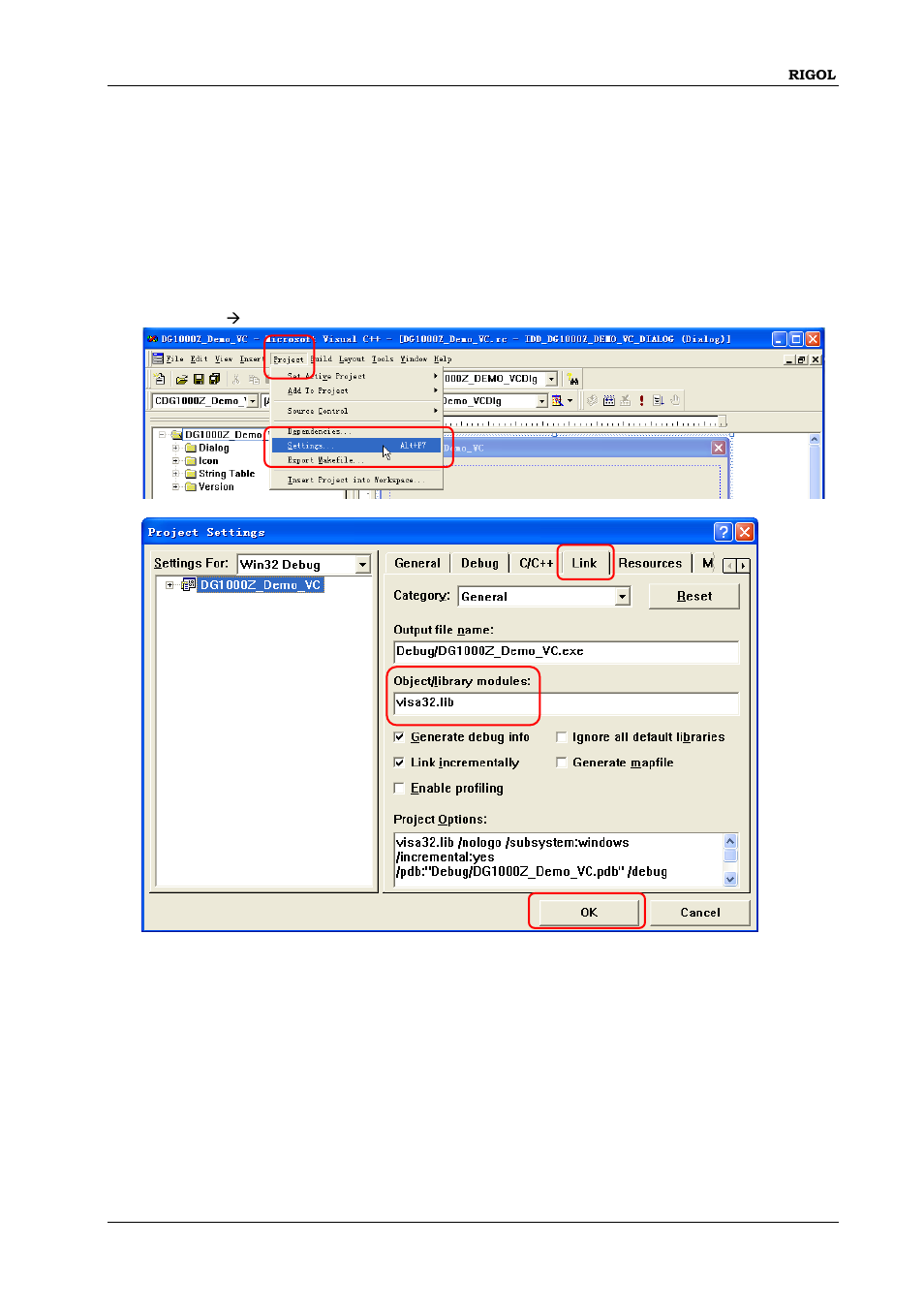 Visual c++ programming demo, Visual c++ programming demo -17 | RIGOL DG1000Z Series User Manual | Page 243 / 264