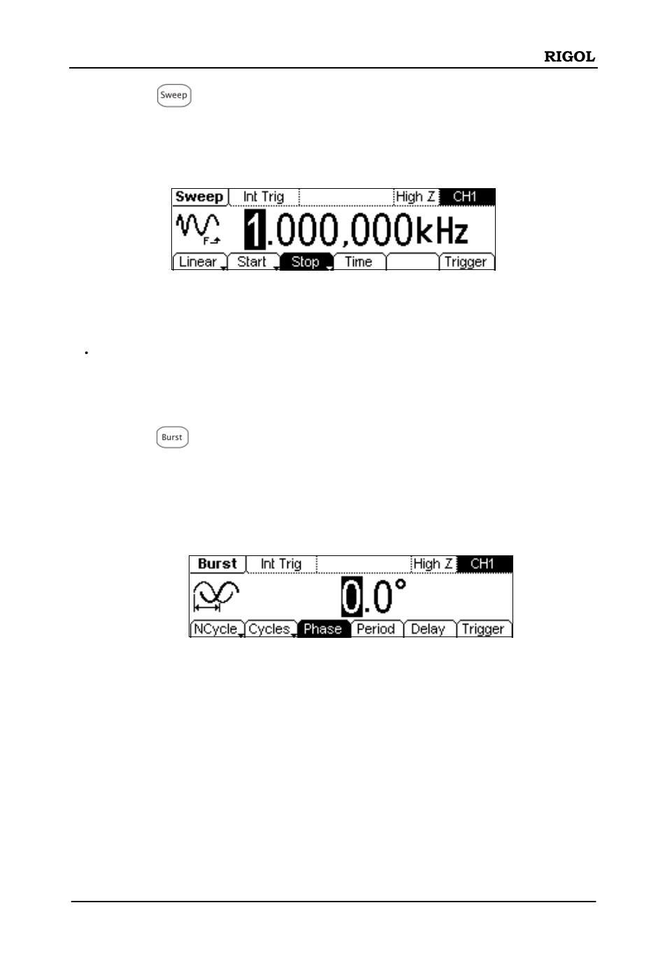 RIGOL DG1000 Series User Manual | Page 19 / 25