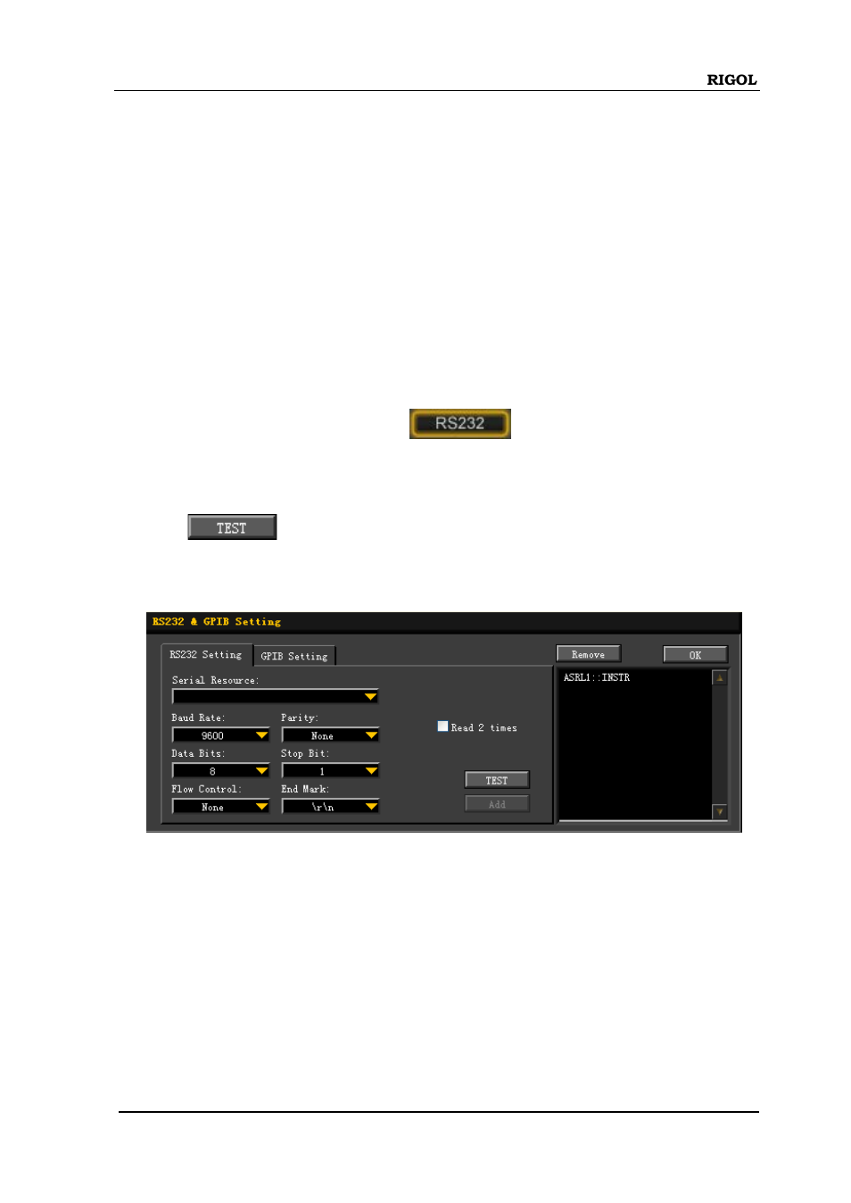 Remote control via rs232, Remote control via rs232 -13 | RIGOL DM3068 User Manual | Page 137 / 169