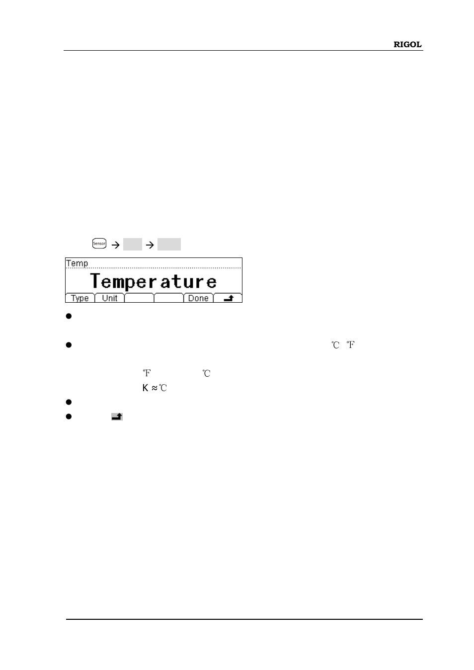 Temperature sensor, Temperature sensor -33 | RIGOL DM3068 User Manual | Page 75 / 169