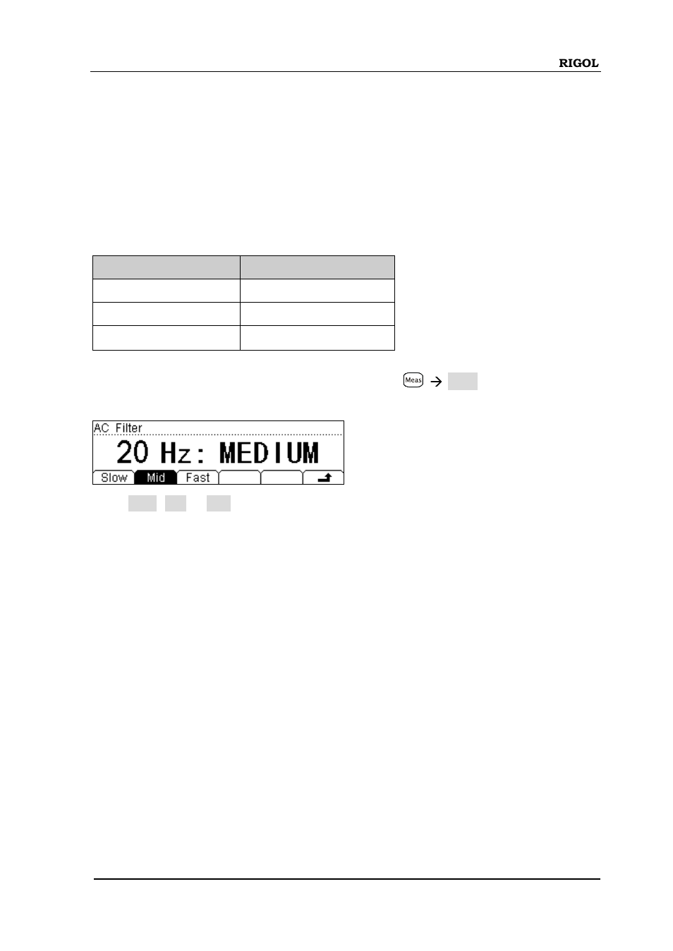 Ac filter, Ac filter -45 | RIGOL DM3068 User Manual | Page 87 / 169