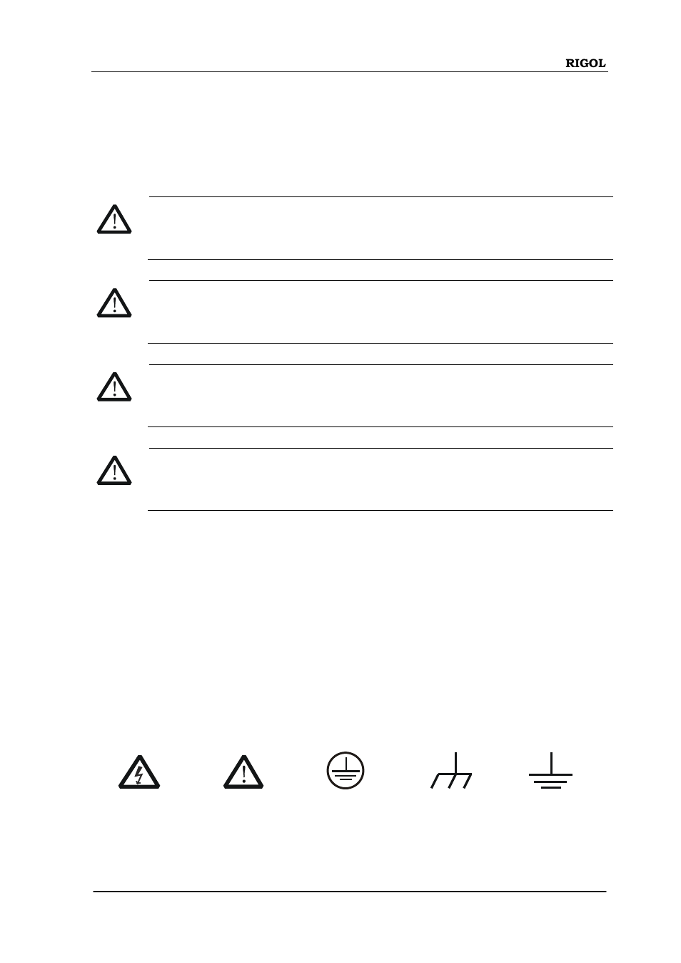 Safety terms and symbols | RIGOL DM3068 User Manual | Page 41 / 66