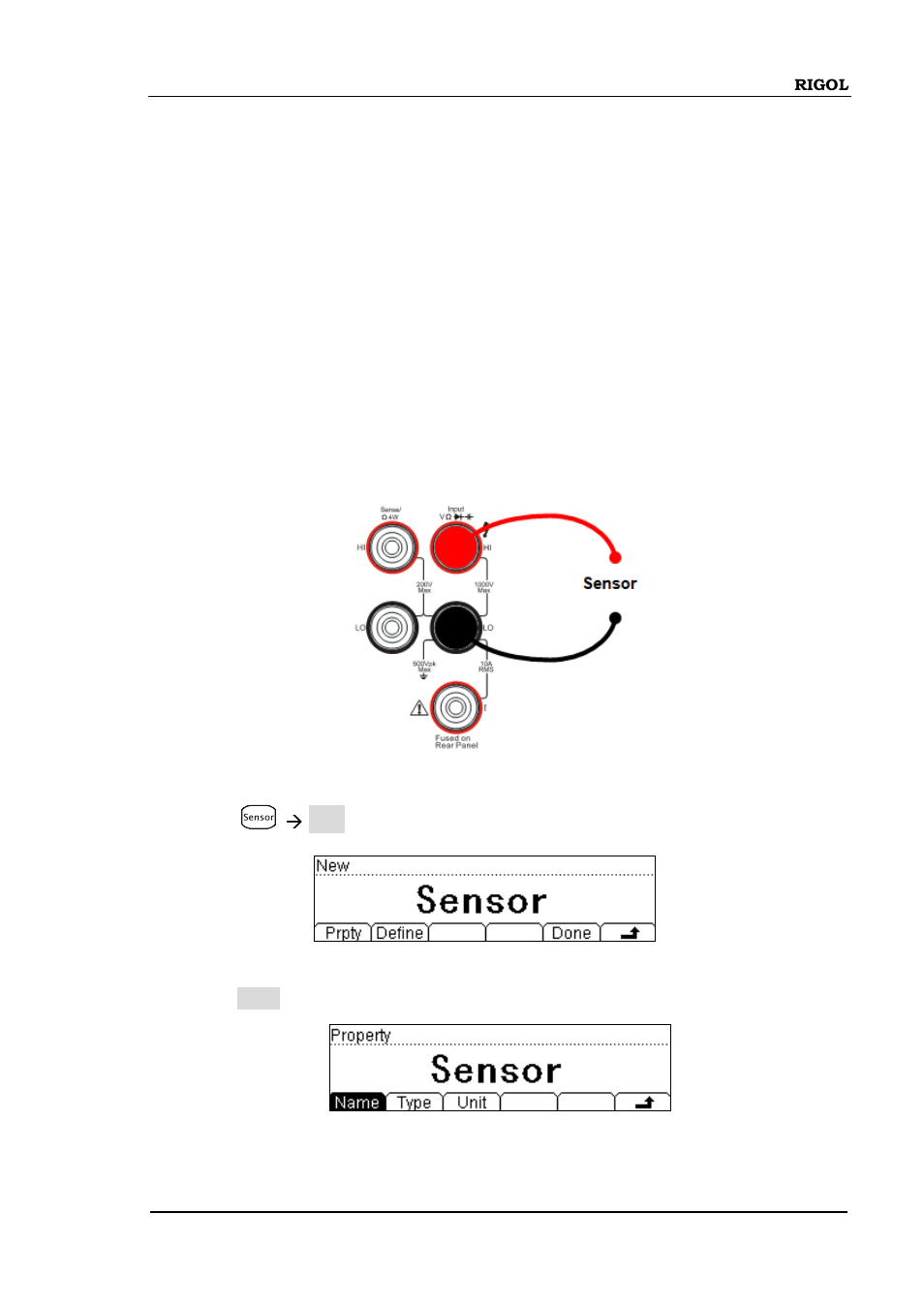 Example 6: thermocouple setting and measurement, Example 6: thermocouple setting and measurement -7, Example 6 | Thermocouple setting and measurement | RIGOL DM3058 User Manual | Page 105 / 138