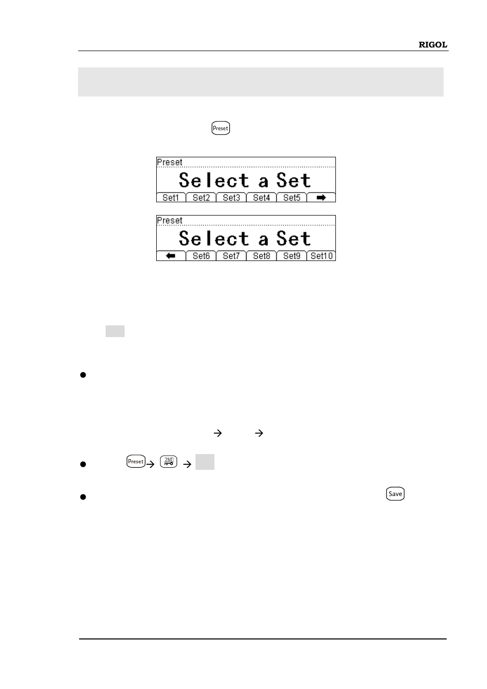 Preset, Preset -37 | RIGOL DM3058 User Manual | Page 59 / 138