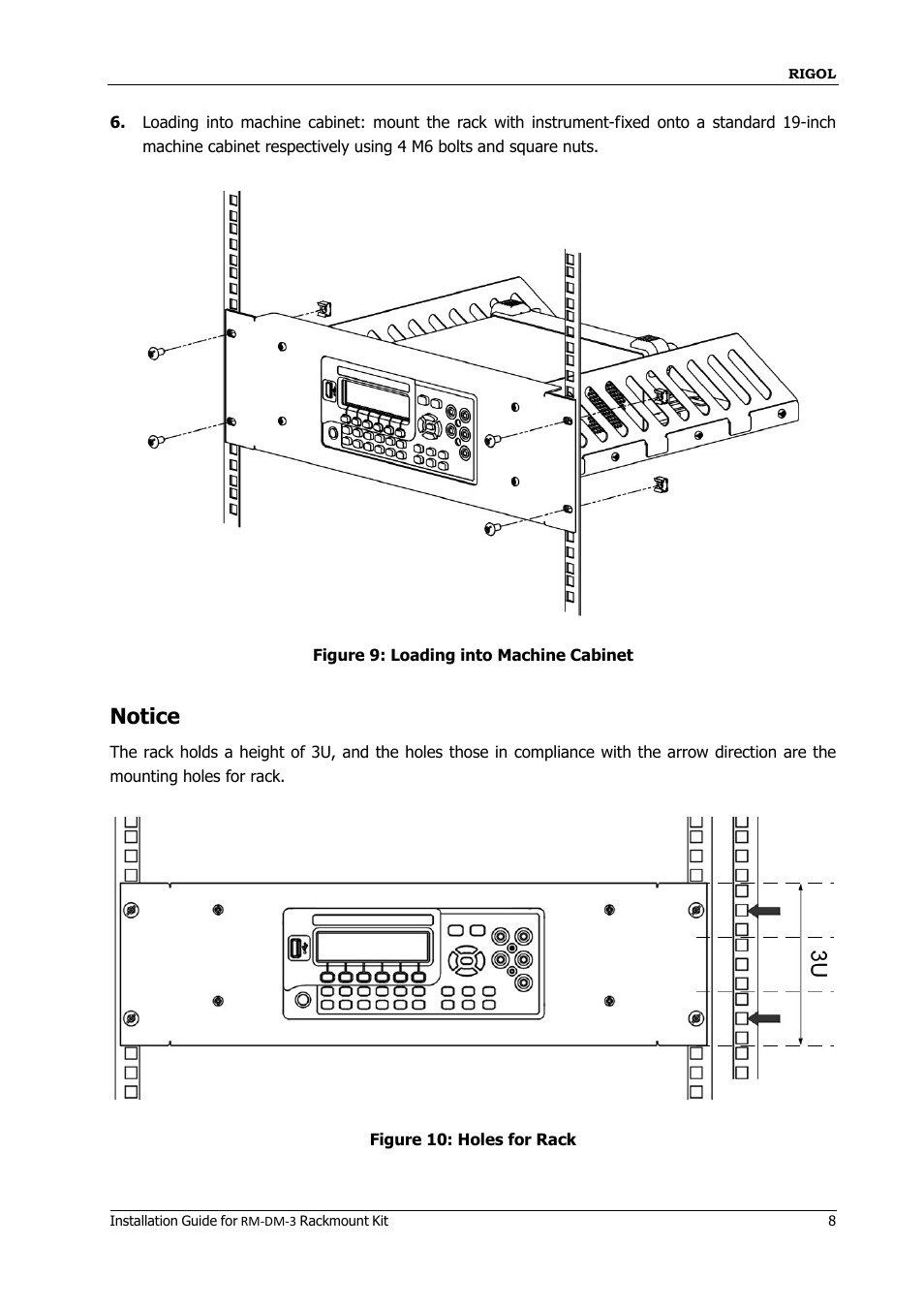 Notice | RIGOL M300 User Manual | Page 9 / 10