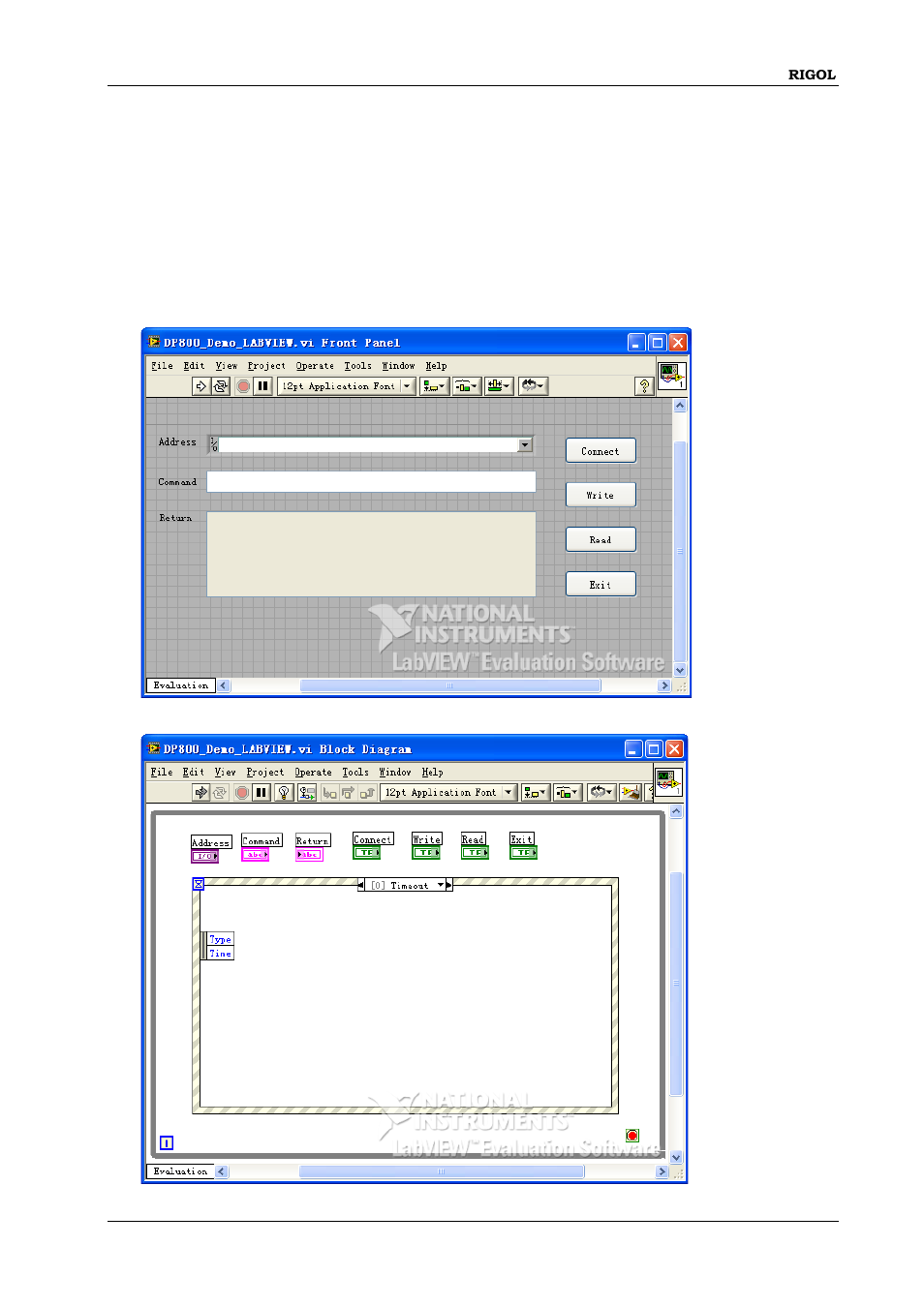 Labview programming demo, Labview programming demo -7 | RIGOL DP832A User Manual | Page 195 / 218