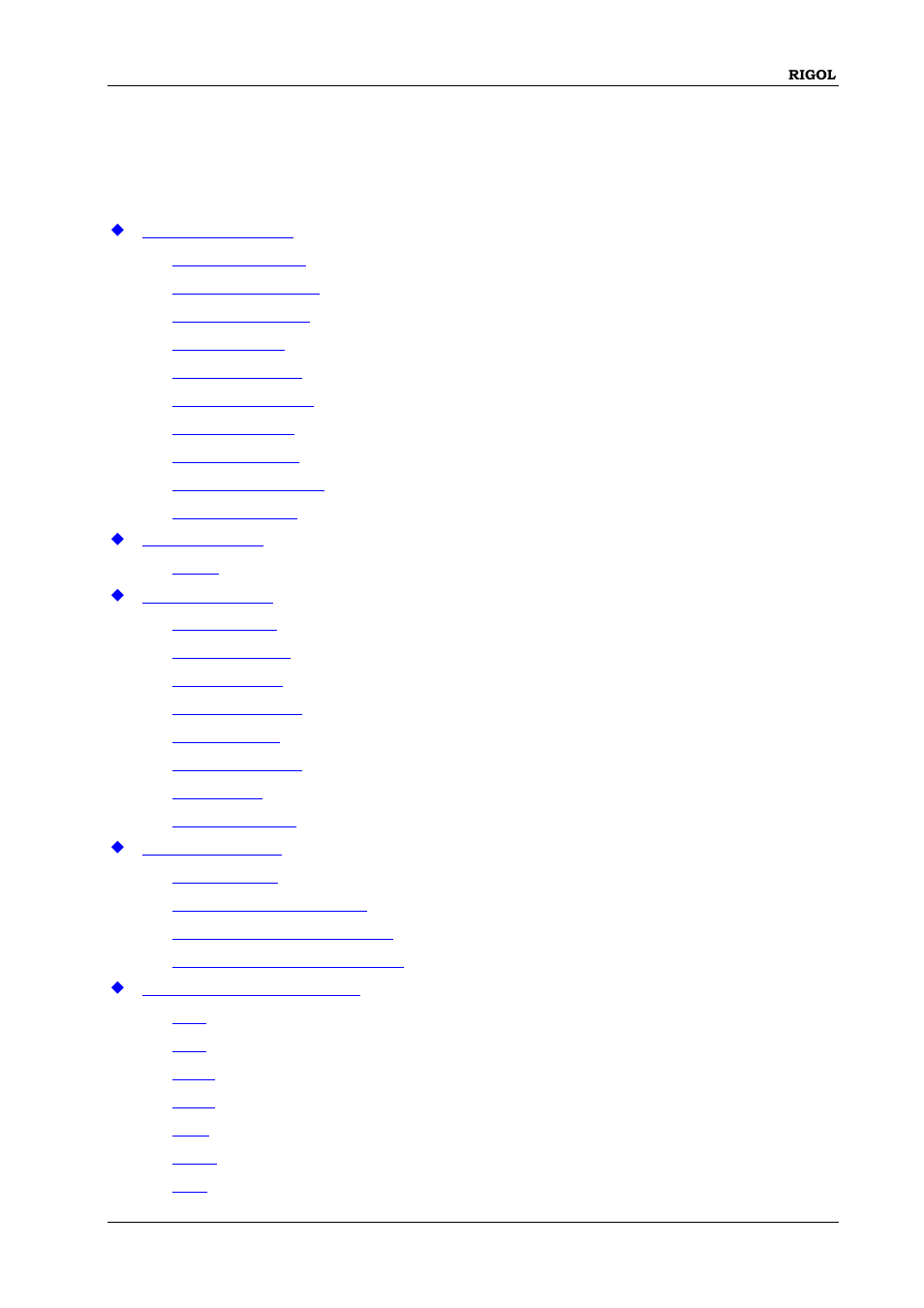 Appendix, Appendix a: command list, Chapter 5 appendix | Chapter 5, Appendix -1, Appendix a: command list -1 | RIGOL DP832A User Manual | Page 207 / 218