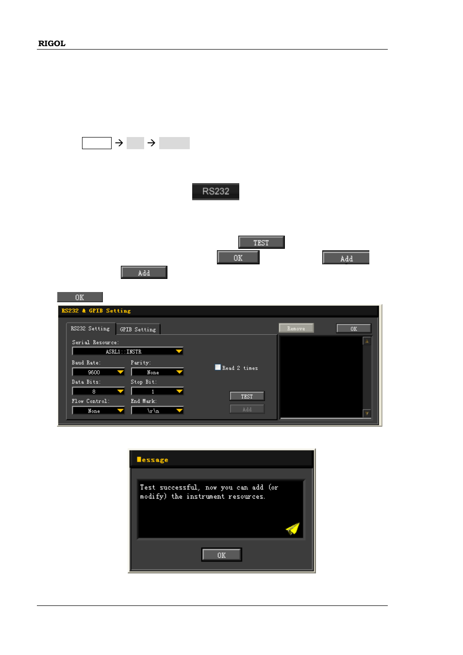 Remote control via rs232, Remote control via rs232 -10 | RIGOL DP832A User Manual | Page 134 / 146