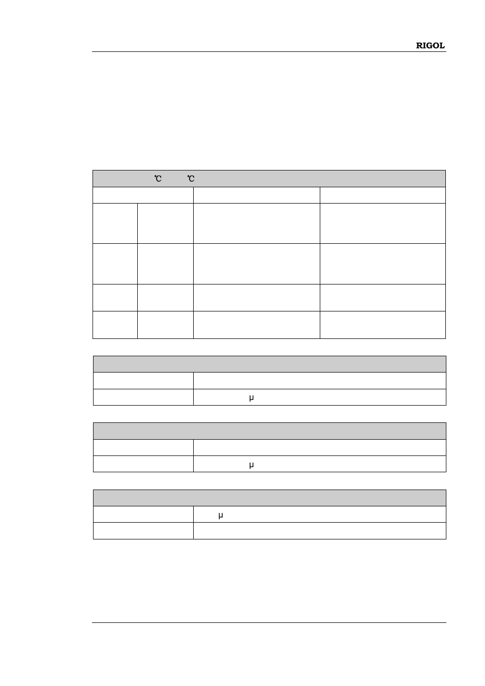 Specifications, Chapter 5 specifications, Chapter 5 specifications -1 | RIGOL DP832A User Manual | Page 139 / 146