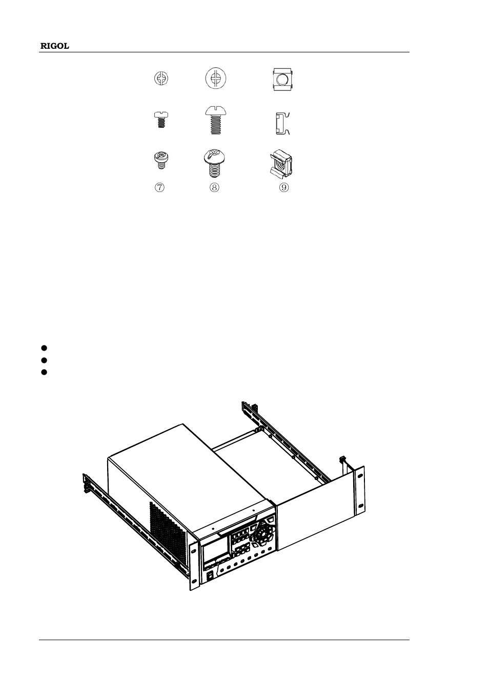 Installation tool, Installation space | RIGOL DP832A User Manual | Page 40 / 146