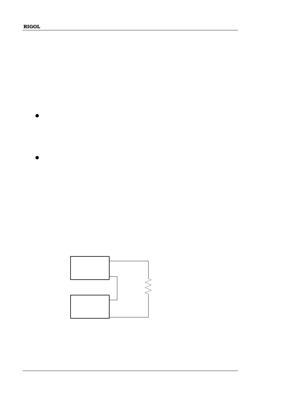 Power supply series and parallel connections, Power supply series connection, Power supply series and parallel connections -8 | Power supply series connection -8 | RIGOL DP832A User Manual | Page 62 / 146