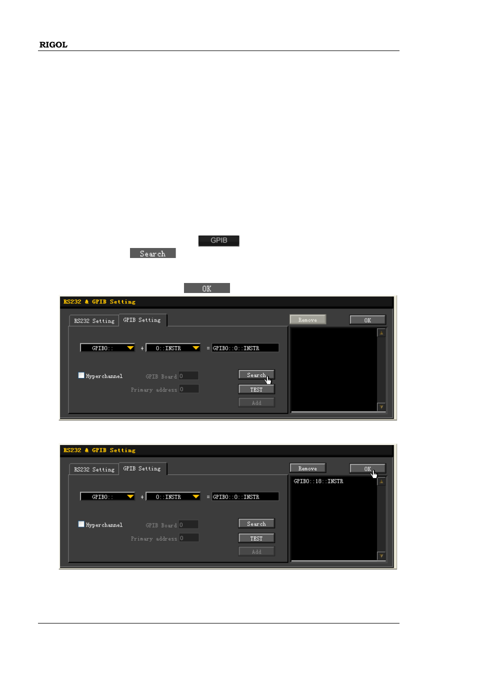 Remote control via gpib (option), Remote control via gpib (option) -8 | RIGOL DP832 User Manual | Page 130 / 144