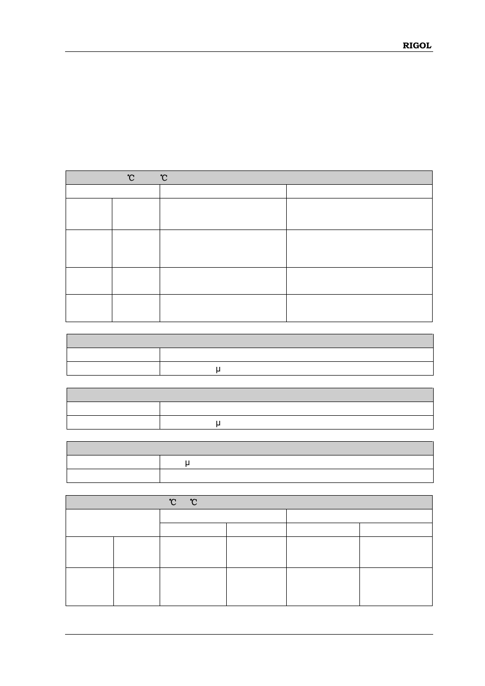 Specifications, Chapter 5 specifications, Chapter 5 specifications -1 | RIGOL DP832 User Manual | Page 137 / 144