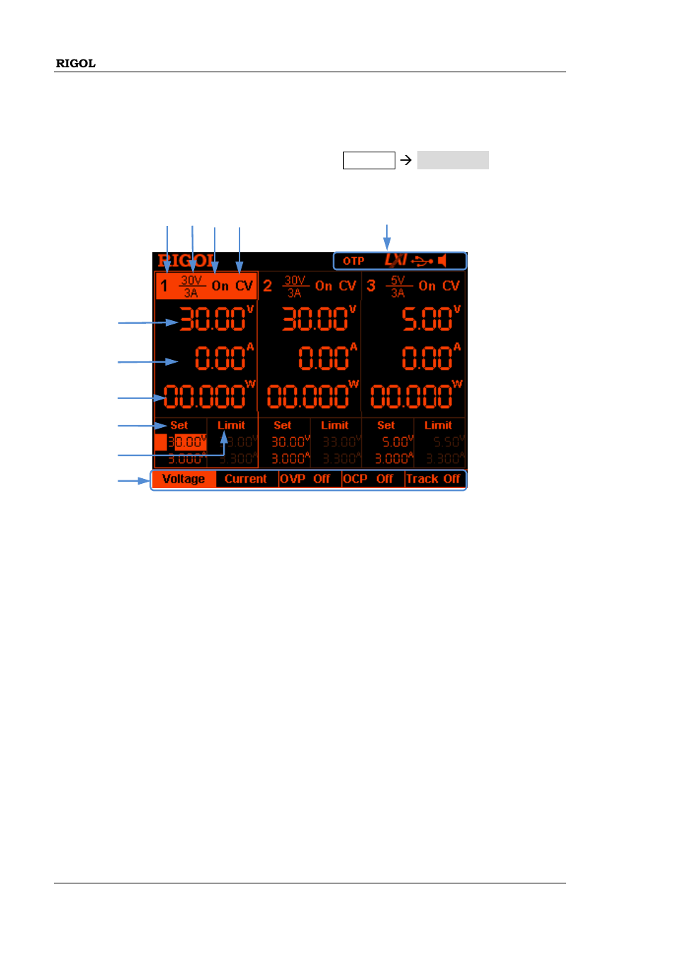 User interface, User interface -16 | RIGOL DP832 User Manual | Page 34 / 144