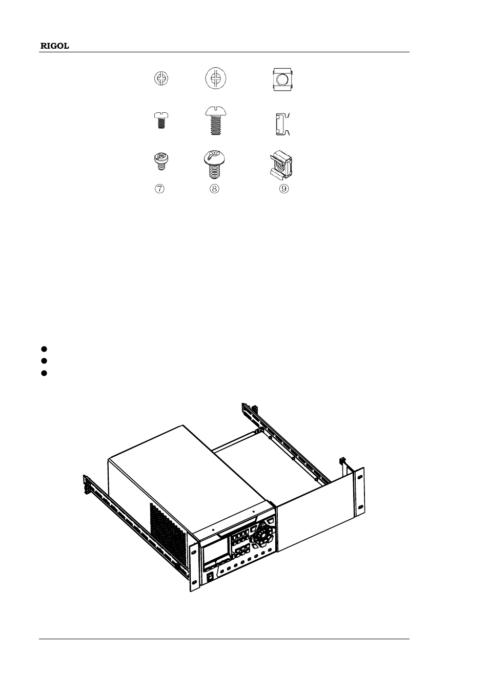 Installation tool, Installation space | RIGOL DP832 User Manual | Page 38 / 144