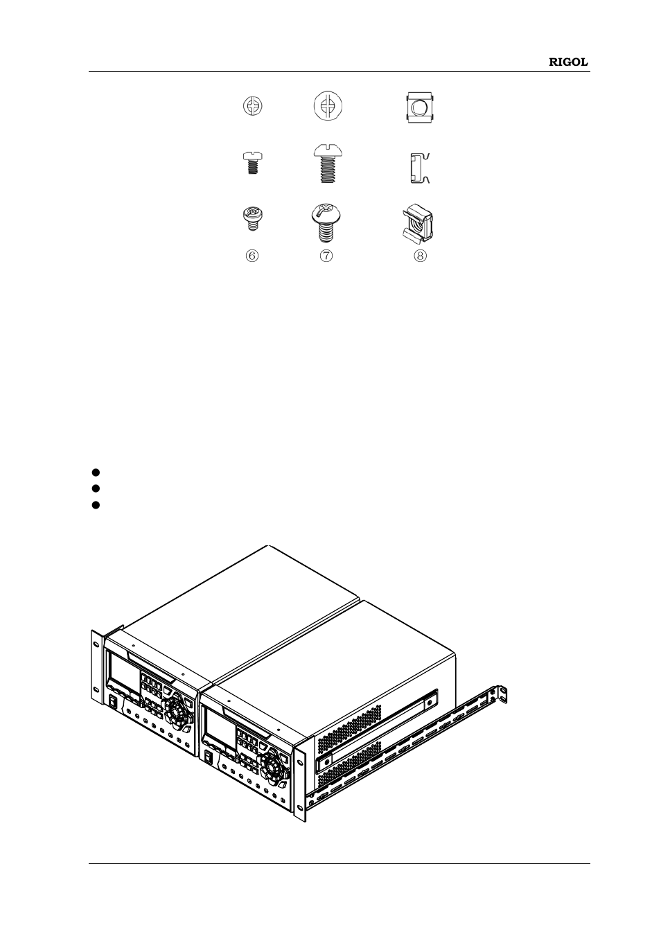 Installation tool, Installation space | RIGOL DP832 User Manual | Page 45 / 144