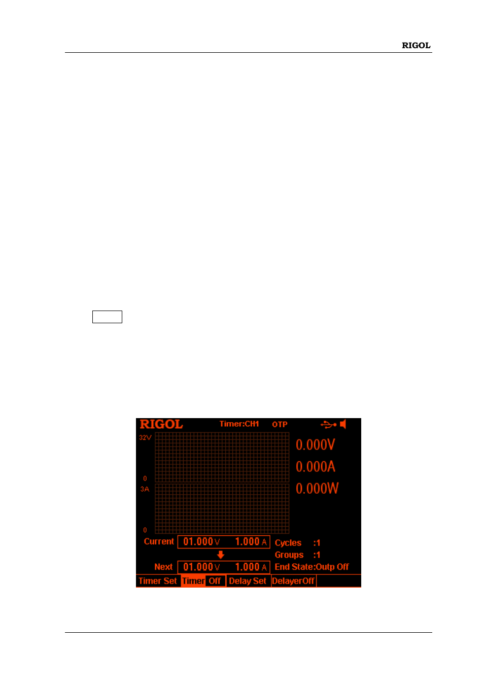 Timer and delayer, Timer and delayer -15 | RIGOL DP832 User Manual | Page 65 / 144