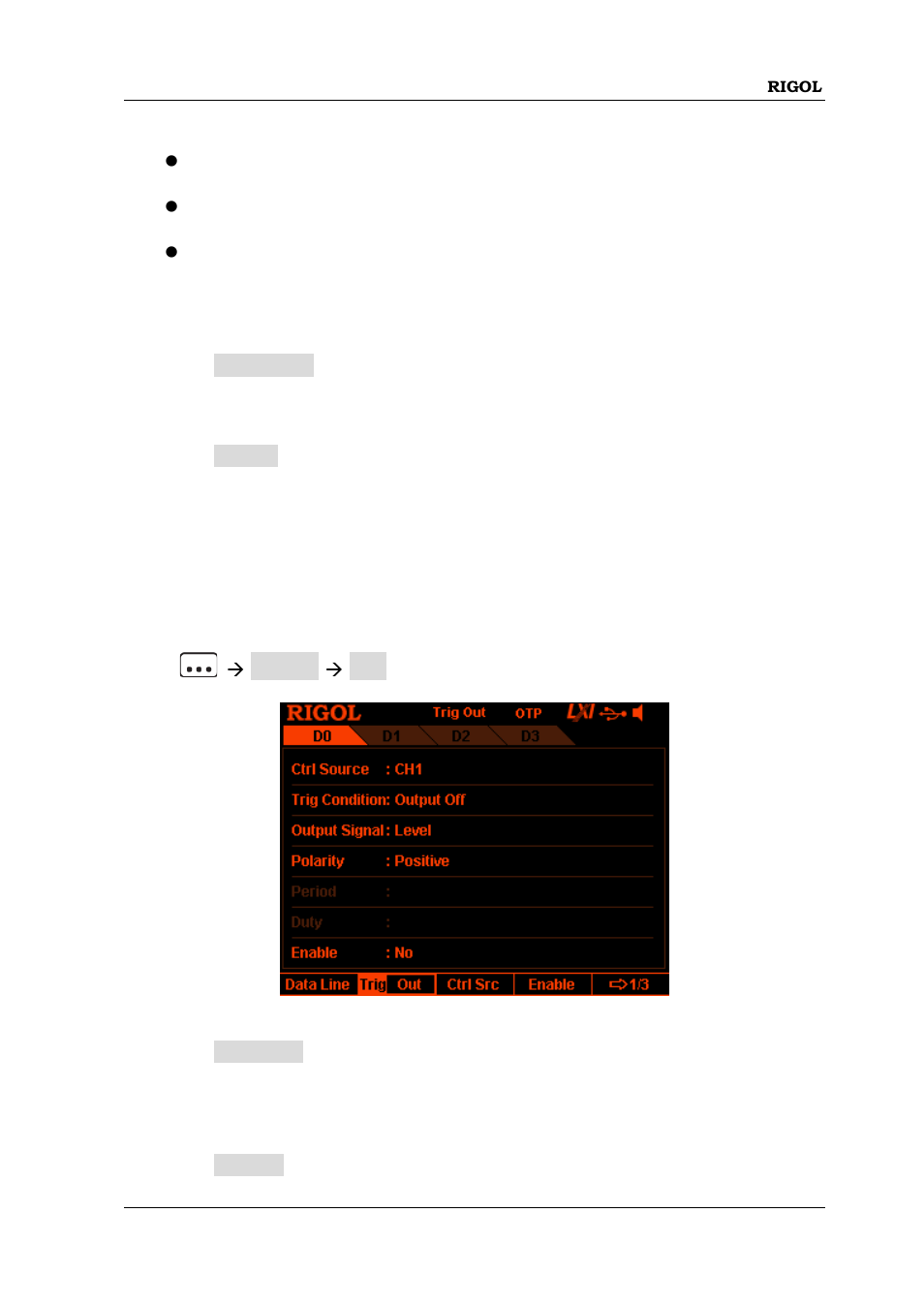 Trigger output | RIGOL DP832 User Manual | Page 89 / 144