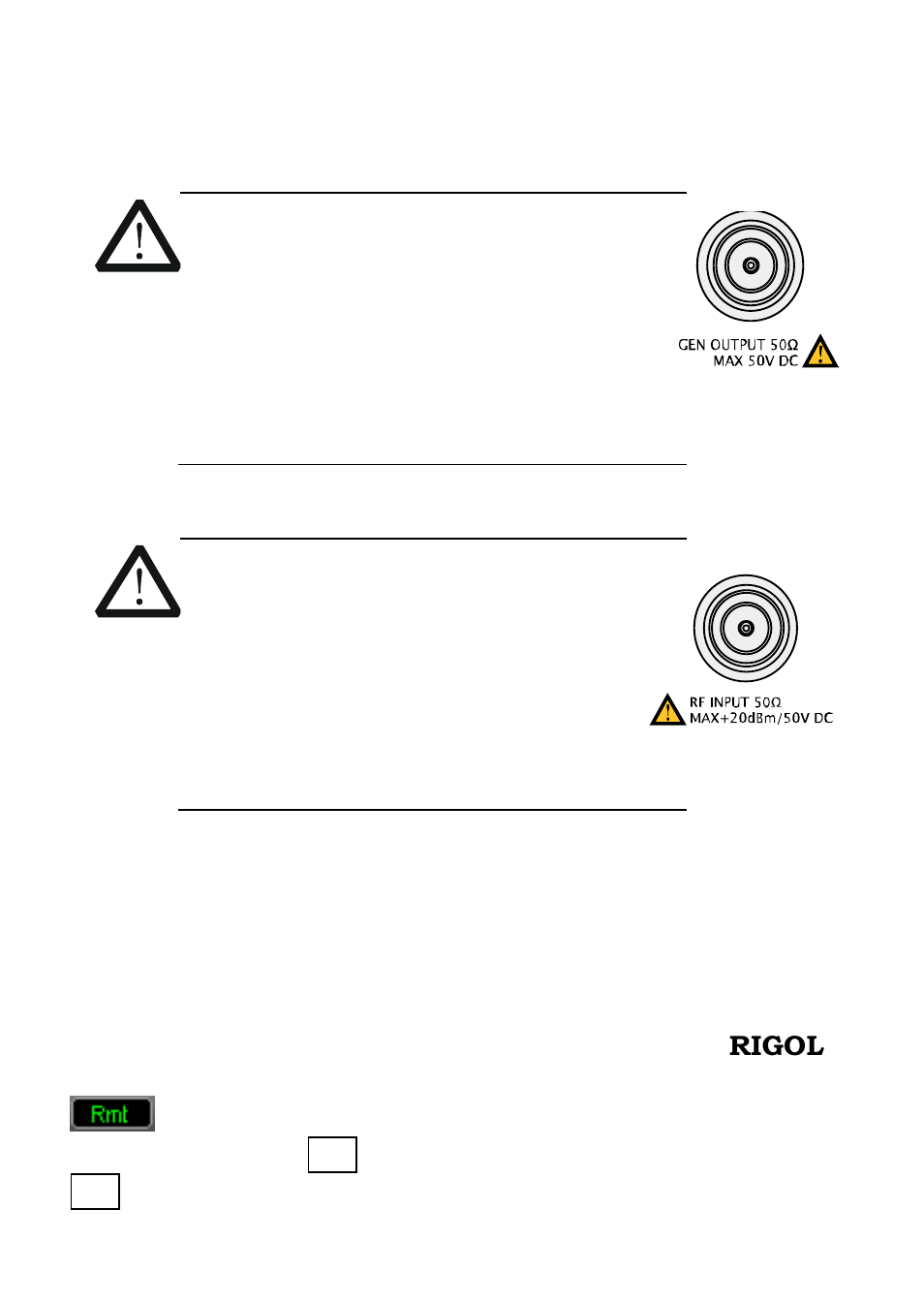 Using notices, Remote control overview | RIGOL DSA875 User Manual | Page 11 / 12