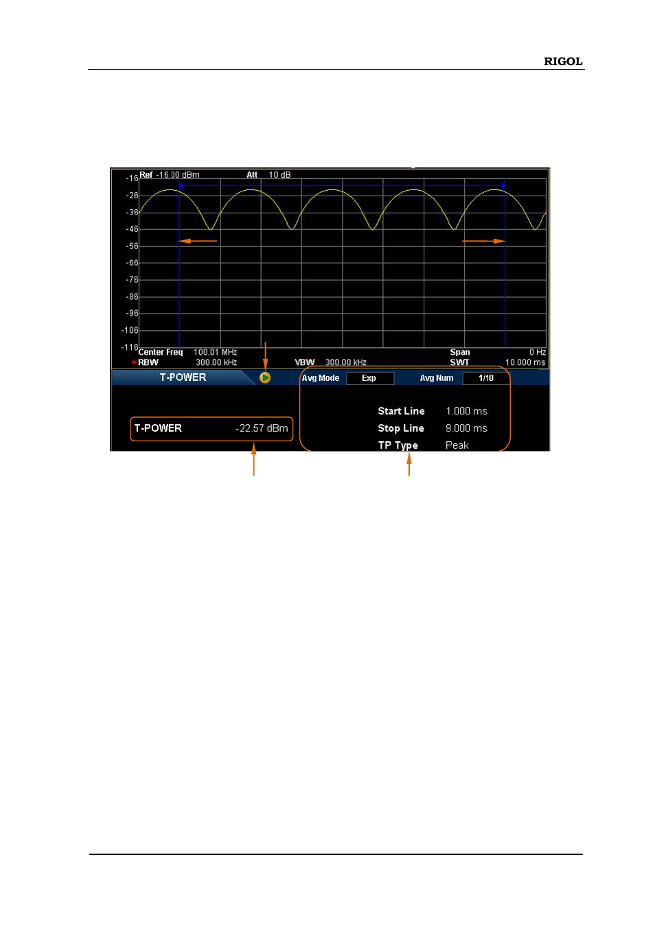 T-power | RIGOL DSA875 User Manual | Page 105 / 235