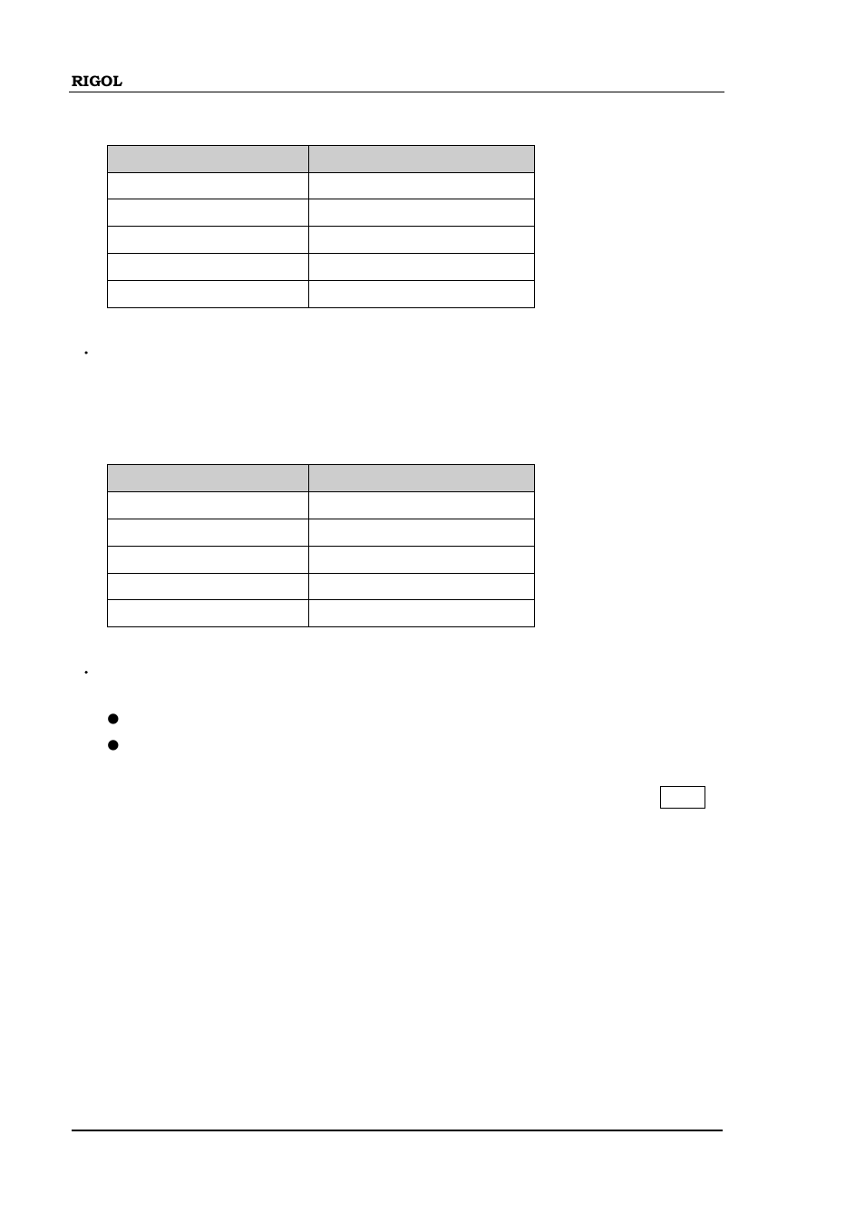 Peak table | RIGOL DSA875 User Manual | Page 144 / 235