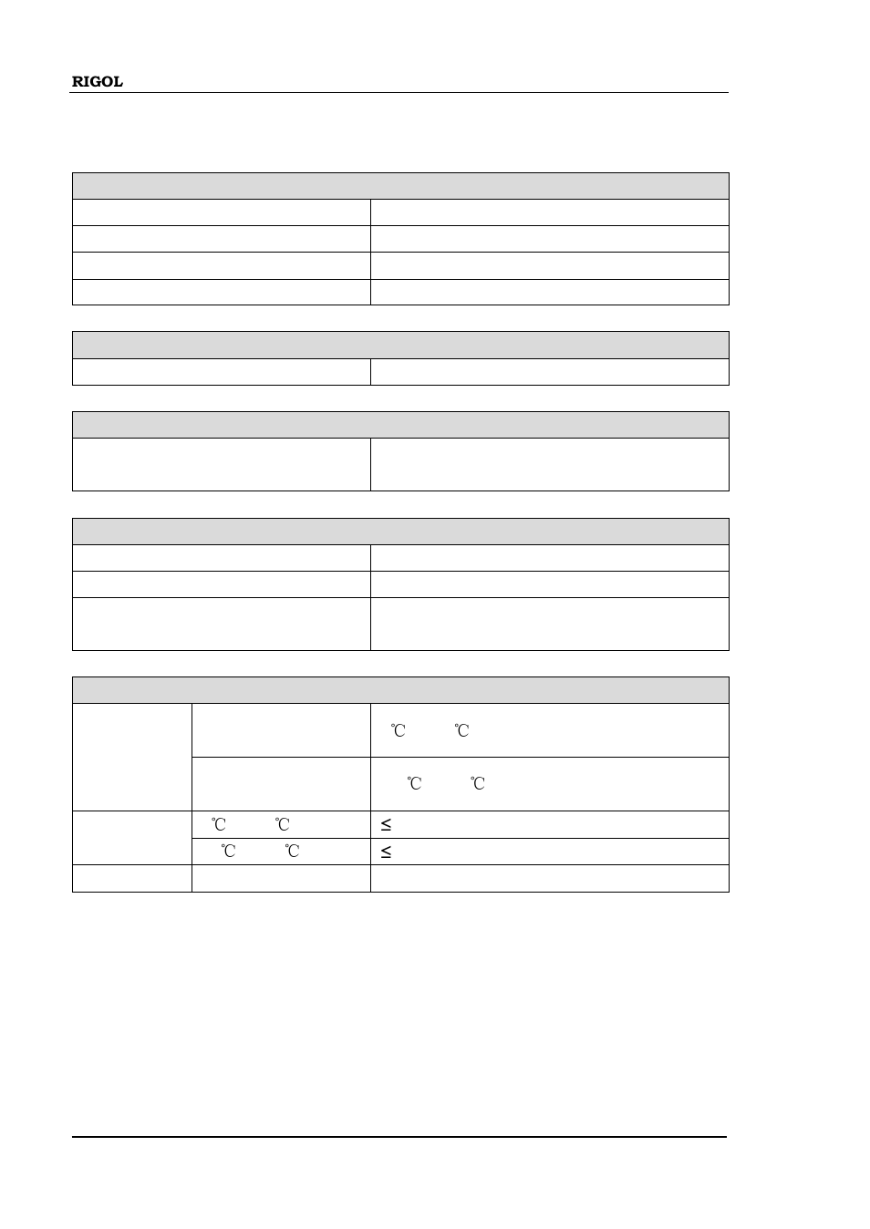 General specifications, General specifications -12 | RIGOL DSA875 User Manual | Page 226 / 235