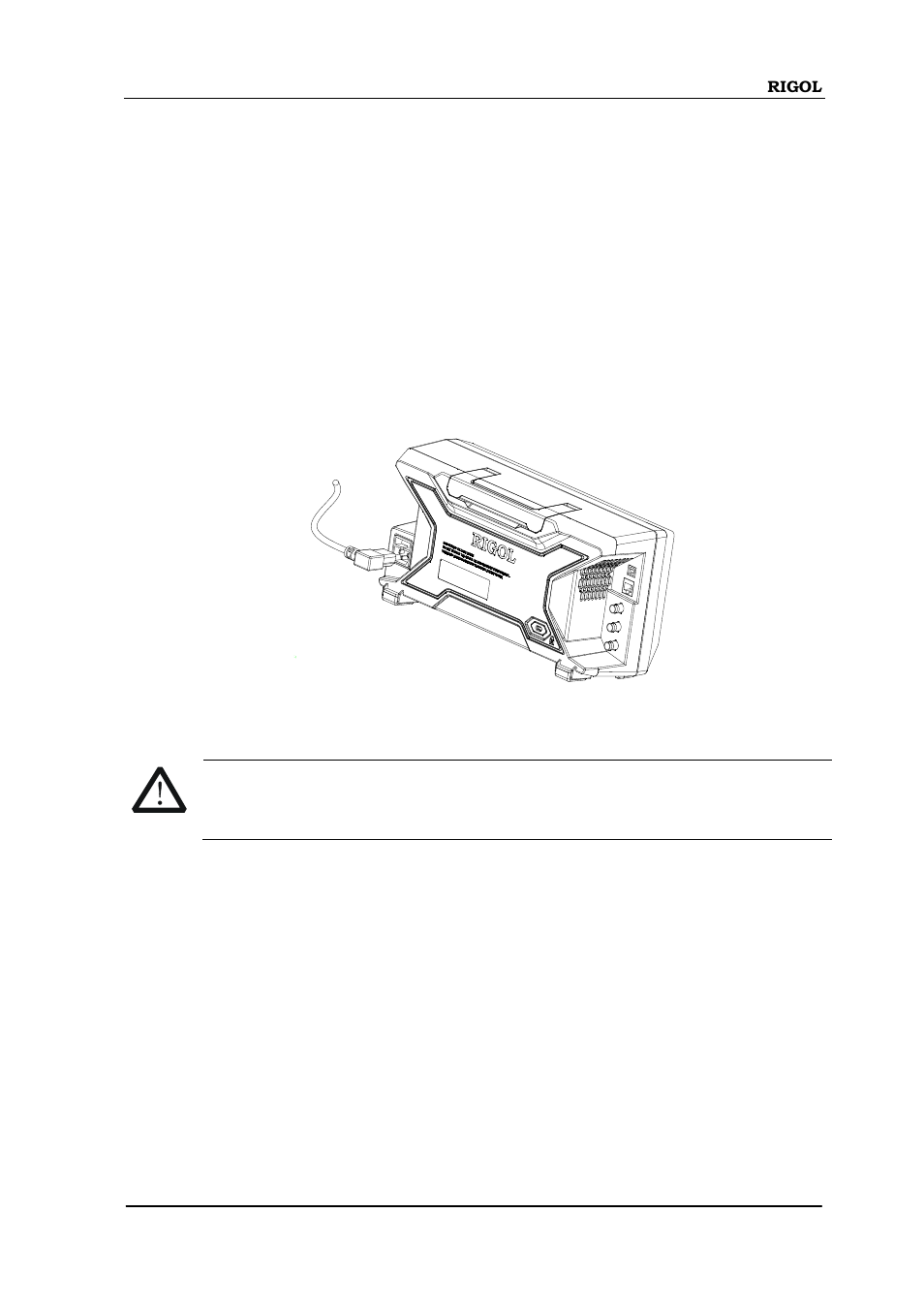 To connect to power, To connect to power -5 | RIGOL DSA875 User Manual | Page 25 / 235
