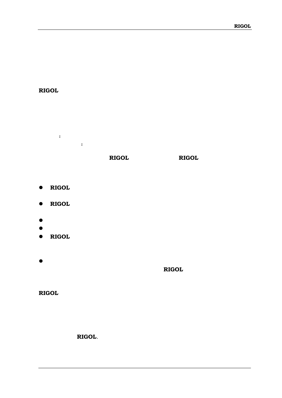 Guaranty and declaration | RIGOL DSA875 User Manual | Page 3 / 235