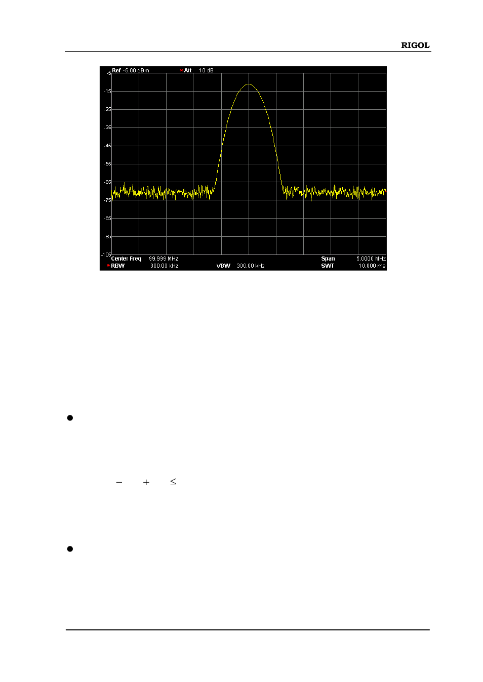 Ref level | RIGOL DSA875 User Manual | Page 65 / 235