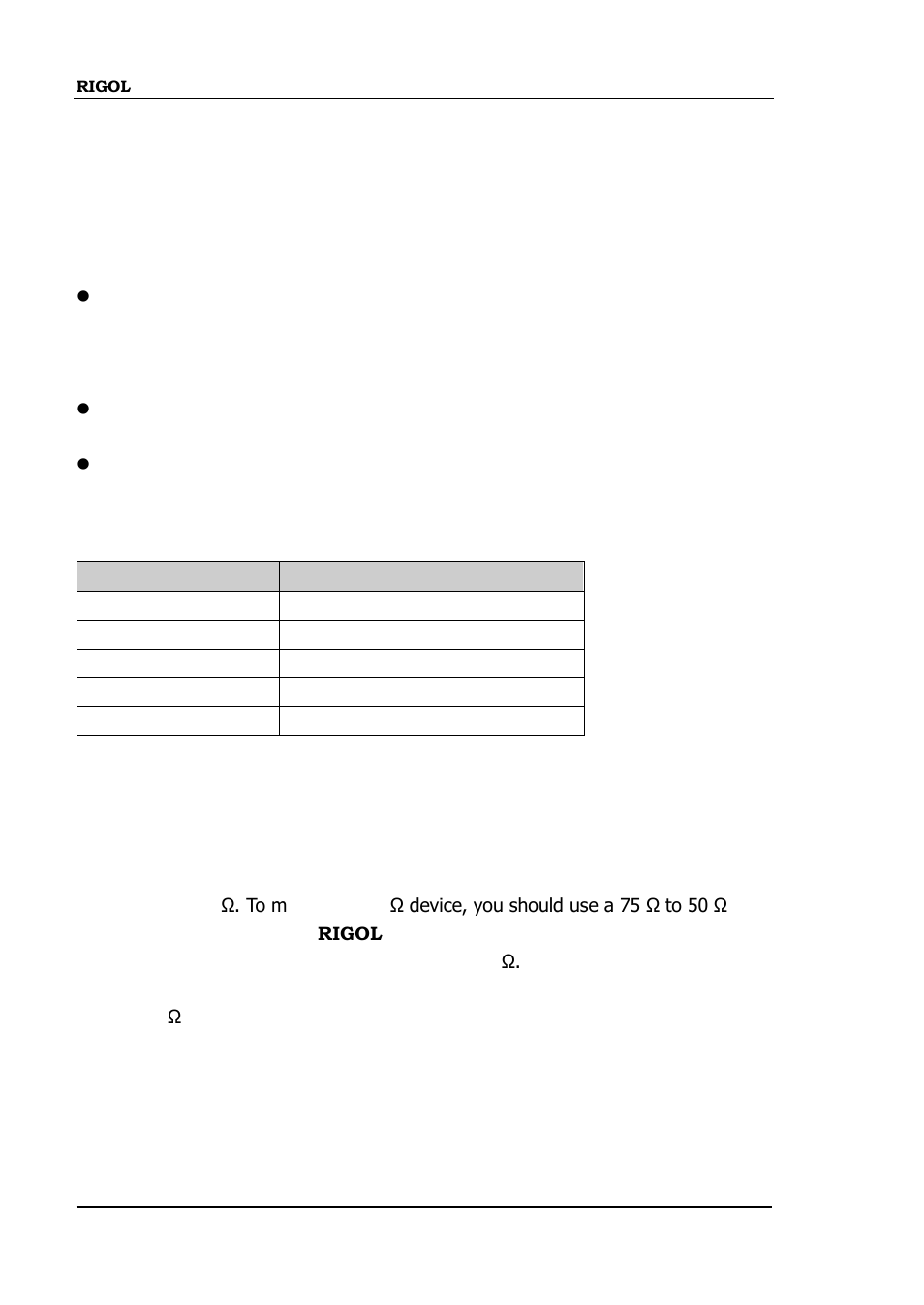 Maxmixl, Input impedance | RIGOL DSA875 User Manual | Page 74 / 235