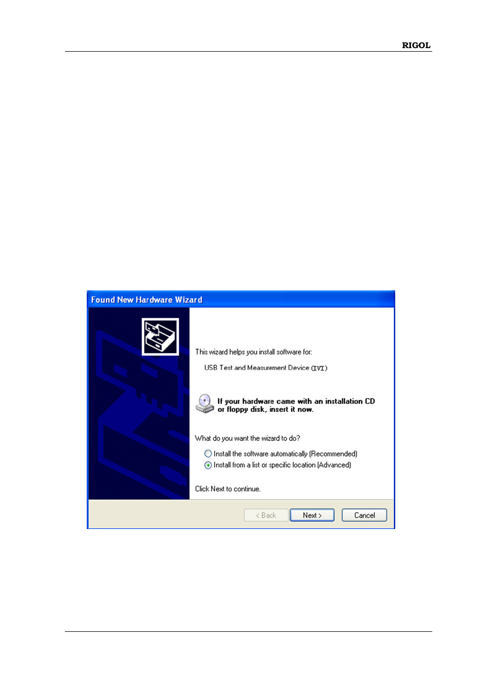 To run the software, To connect the instrument, To run the software -3 | To connect the instrument -3 | RIGOL DSA875 User Manual | Page 19 / 67