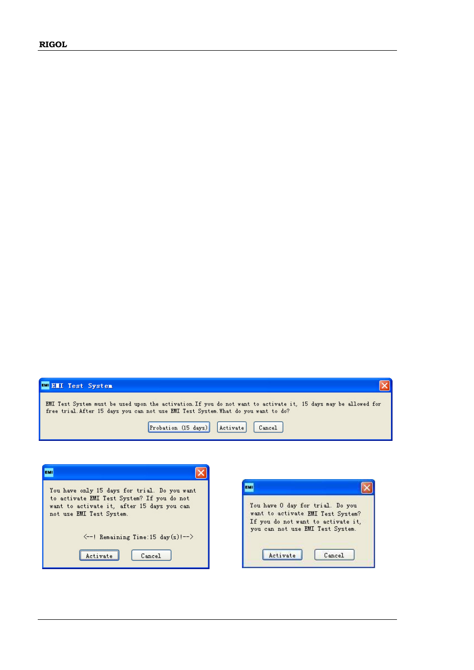 Trial, Trial -2 | RIGOL DSA875 User Manual | Page 26 / 67