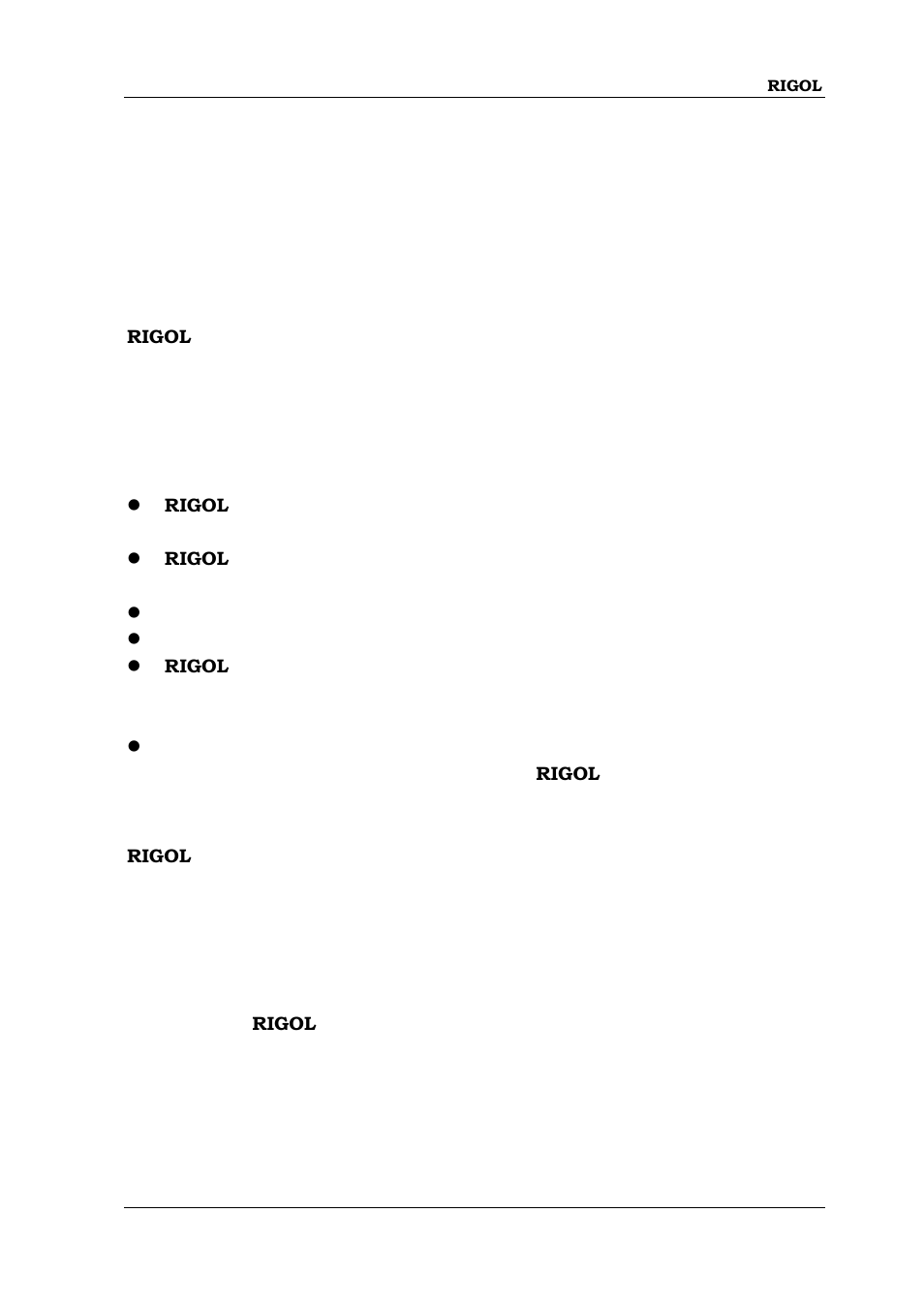 Guaranty and declaration | RIGOL DSA875 User Manual | Page 3 / 67