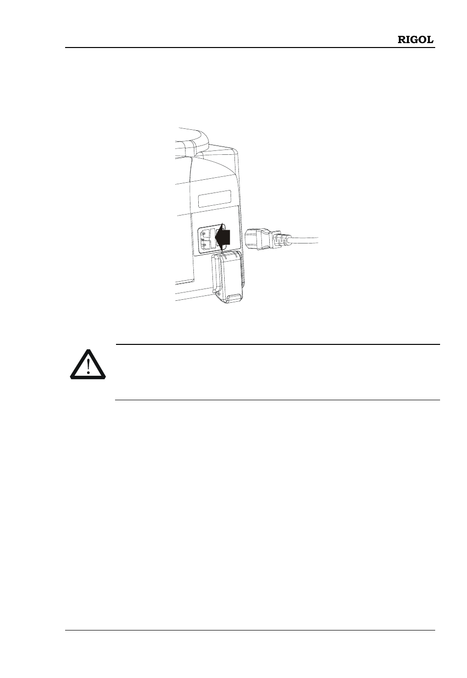 Connect the ac power | RIGOL DSA1030 User Manual | Page 31 / 53