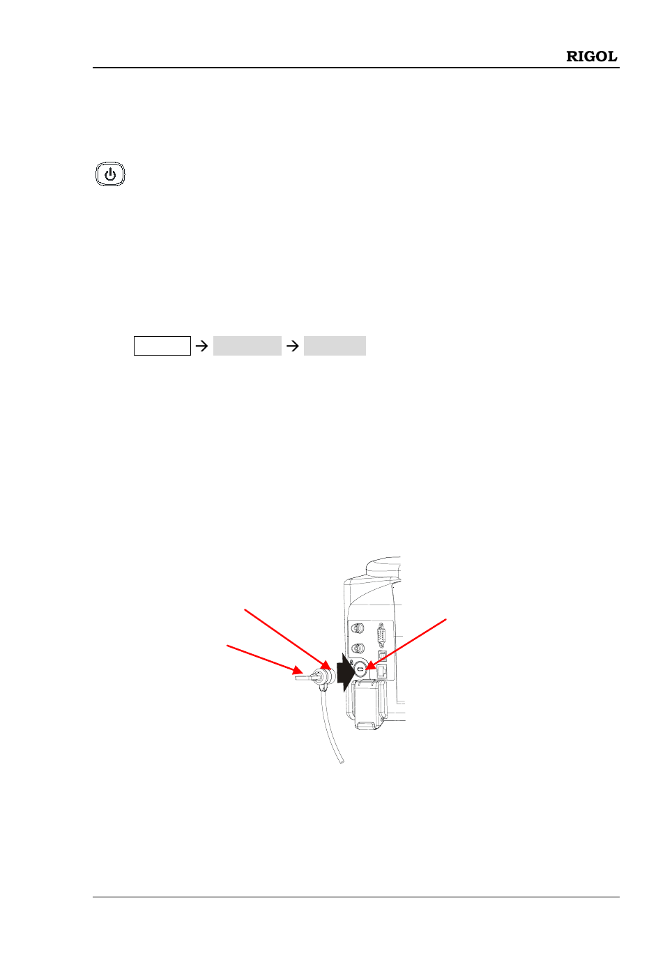 Power-on check, Self calibration, Use the lock | RIGOL DSA1030 User Manual | Page 33 / 53